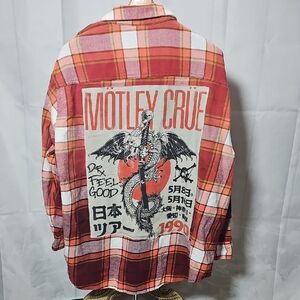 Motley Crue Graphic Flannel Shirt